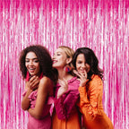 Decorative Foil Fringe Curtain For Birthday  Party Decoration