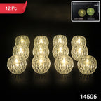 Set Of 12 Crystal Style Led Decorative Lamps  Candle