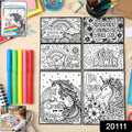 Creative Kids Colouring  Activity Poster Set (11 Pc)