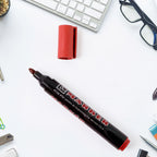 Premium Permanent Red Marker Pen Set (12 Pcs Set)