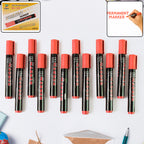 Premium Permanent Red Marker Pen Set (12 Pcs Set)