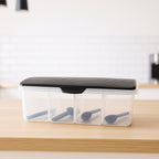 Kitchen Multipurpose Air-tight 4 Sections Storage Containers  Masala Box (1 Set)