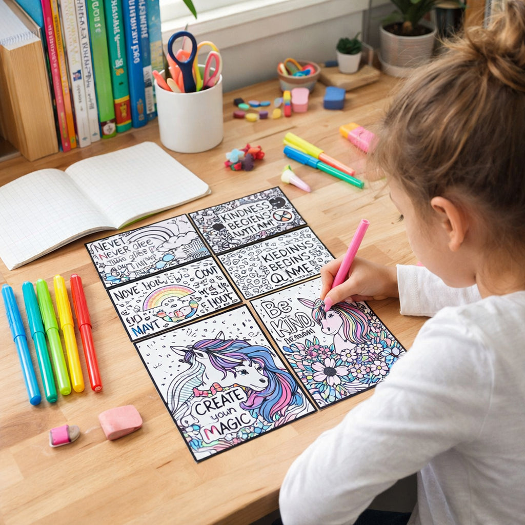 Creative Kids Colouring  Activity Poster Set (11 Pc)