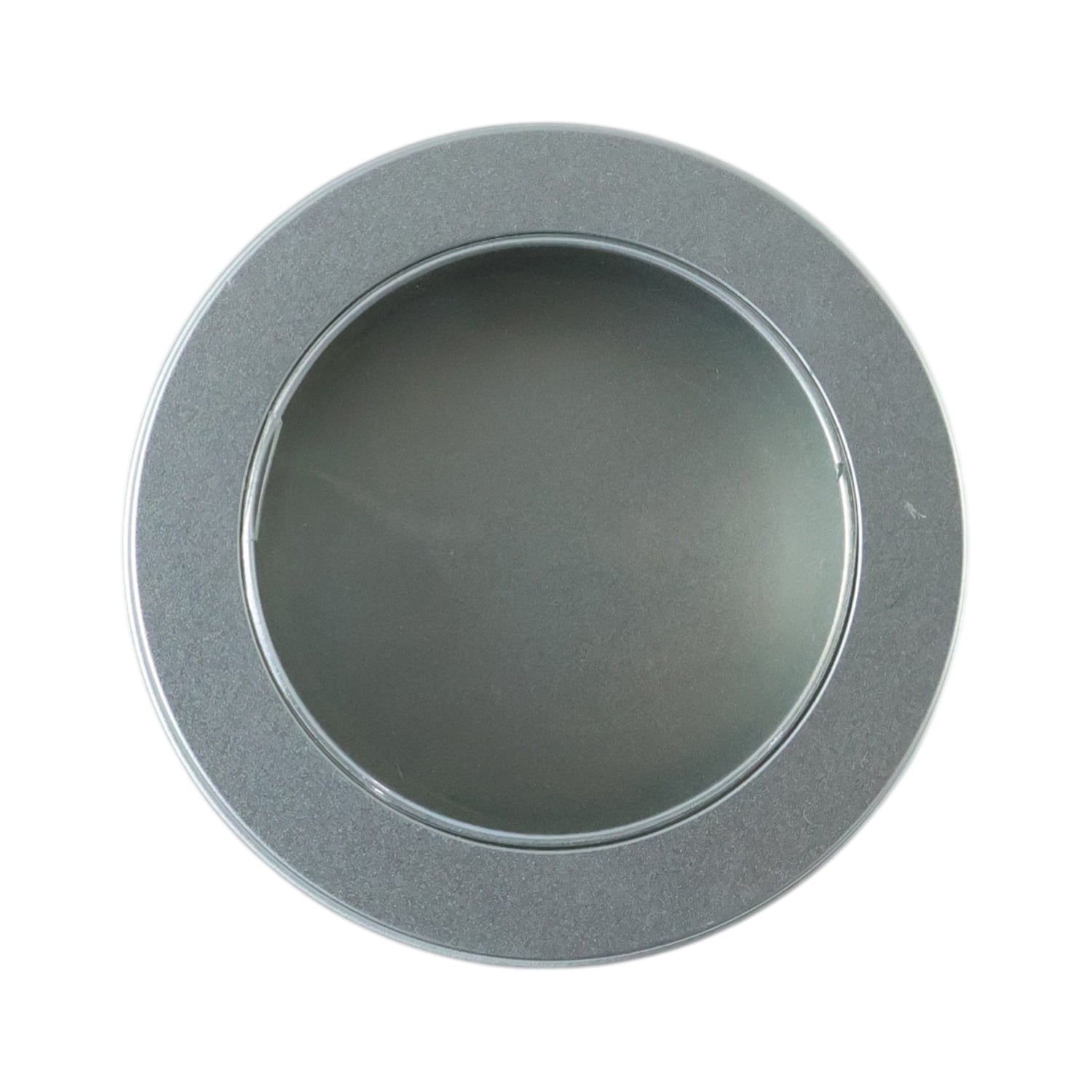Round Metal Storage Tin Box With Transparent Window Lid (1 Pc 9.5 X 9.5 Cm)