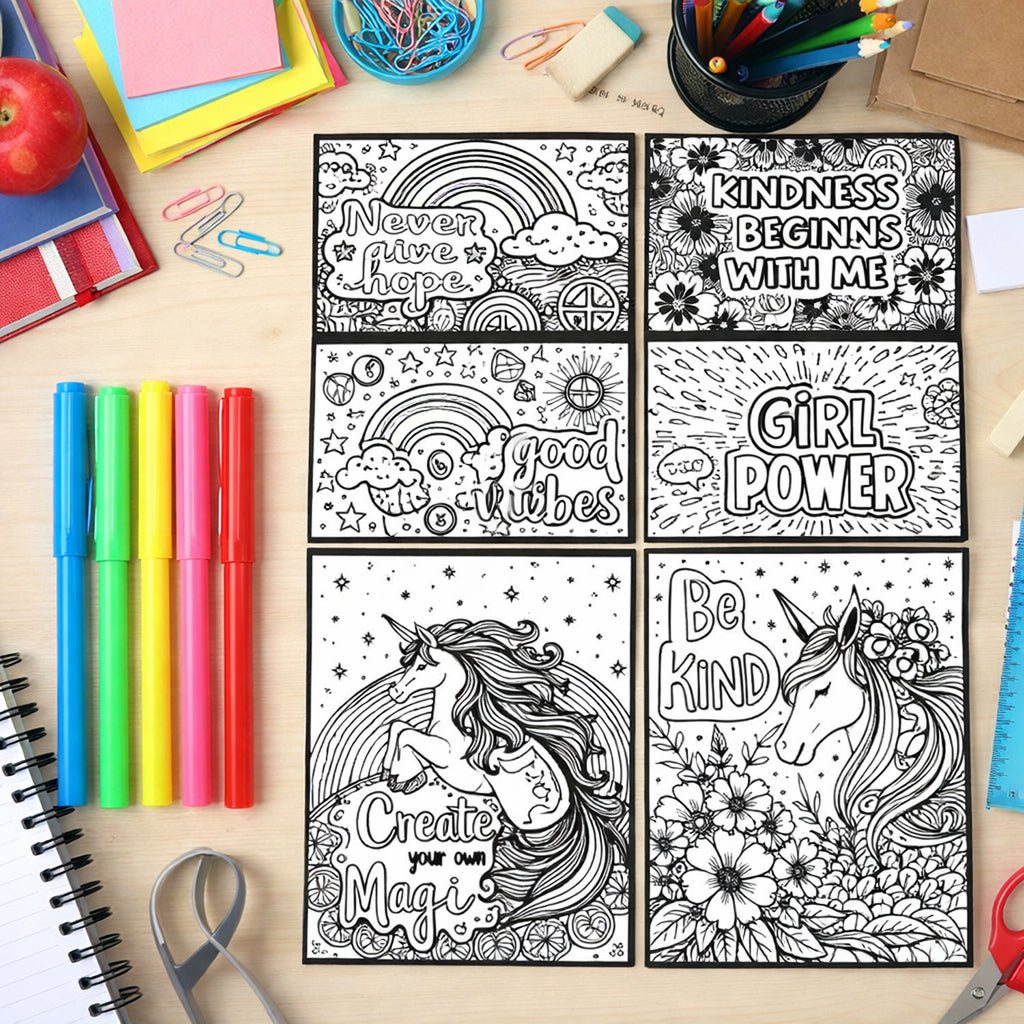 Creative Kids Colouring  Activity Poster Set (11 Pc)