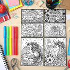 Creative Kids Colouring  Activity Poster Set (11 Pc)