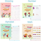 Magic Practice Book for kids 4 pcs 10 refill