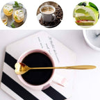 4 pcs Golden stainless steel spoon set