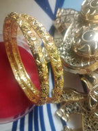Elegant Traditional Golden Bangles