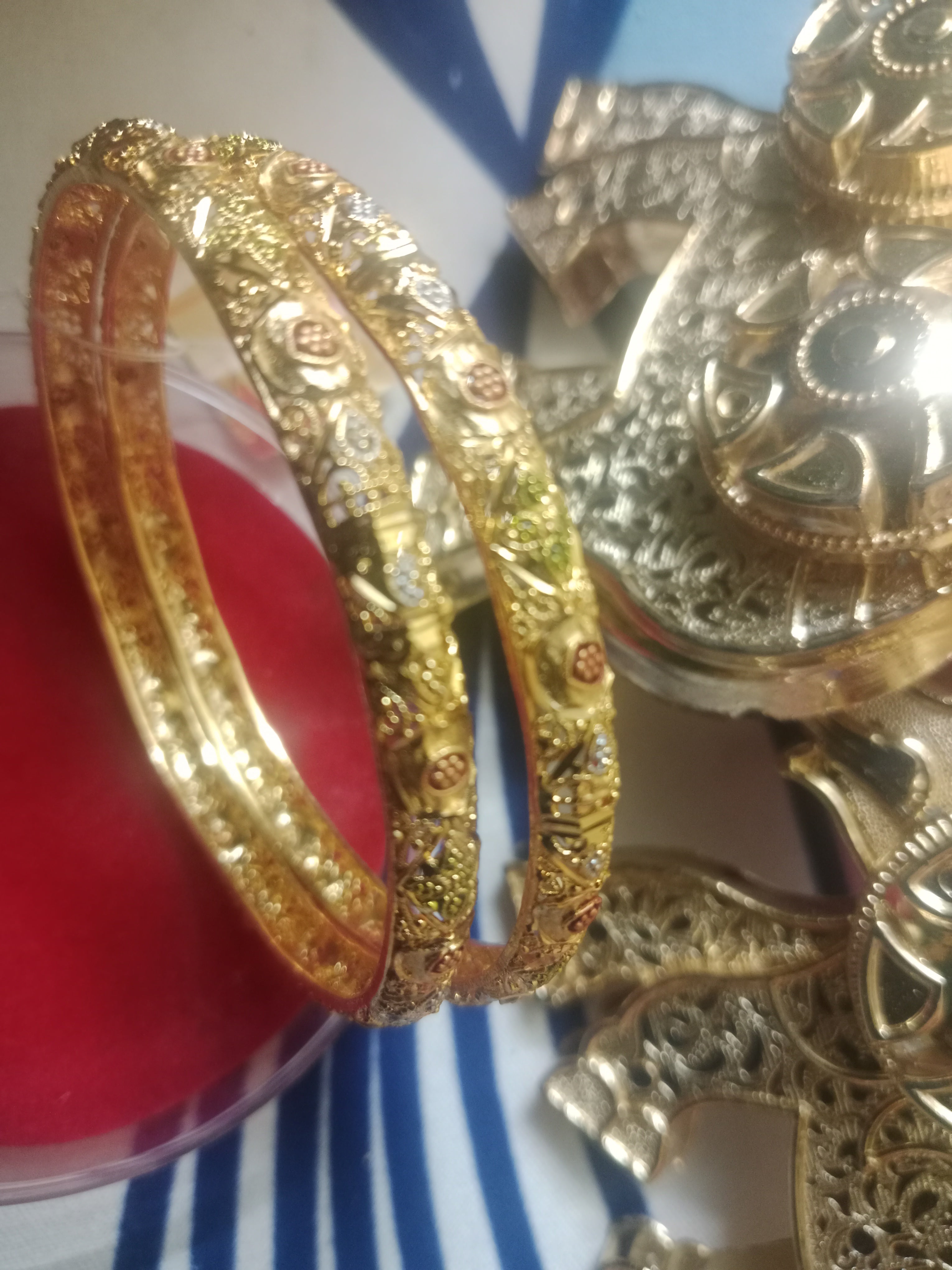 Elegant Traditional Golden Bangles