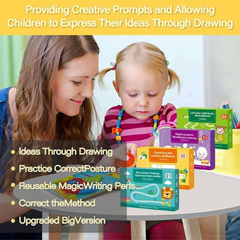 Hand Writing Pen Control Training Practice Book