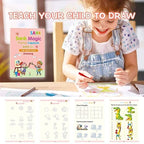 Magic Practice Book for kids 4 pcs 10 refill