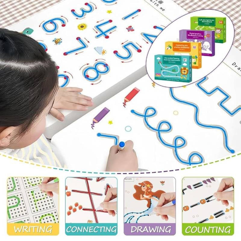 Hand Writing Pen Control Training Practice Book