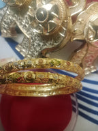 Elegant Traditional Golden Bangles