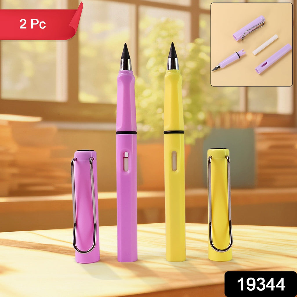 2in1 Everlasting Pencil Replaceable Head With Eraser (2 Pc)
