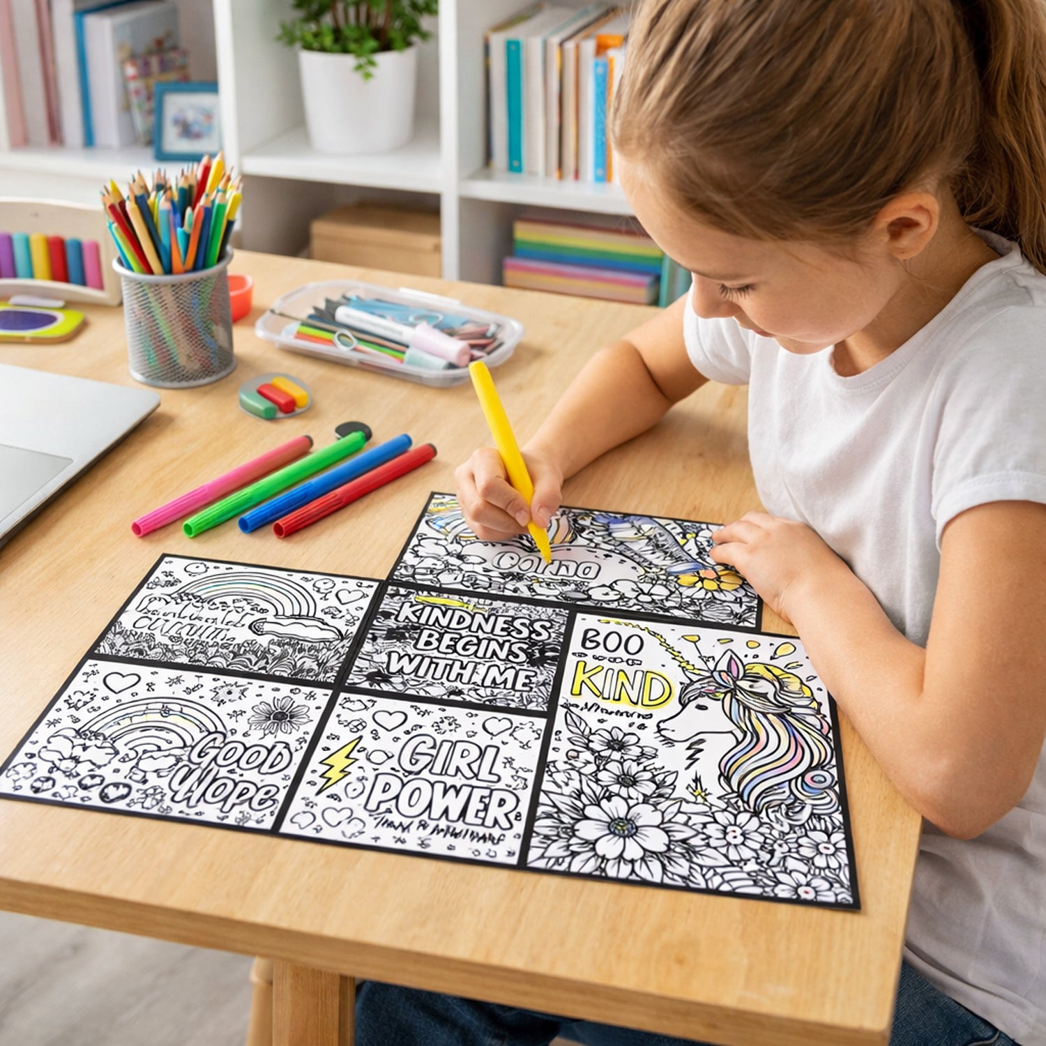 Creative Kids Colouring  Activity Poster Set (11 Pc)