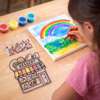 Kids Paint Coloring  Craft Activity Set With Beads (Mix Design 1 Set)